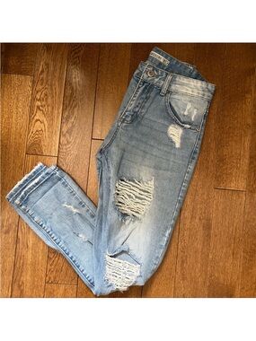 Distressed jeans